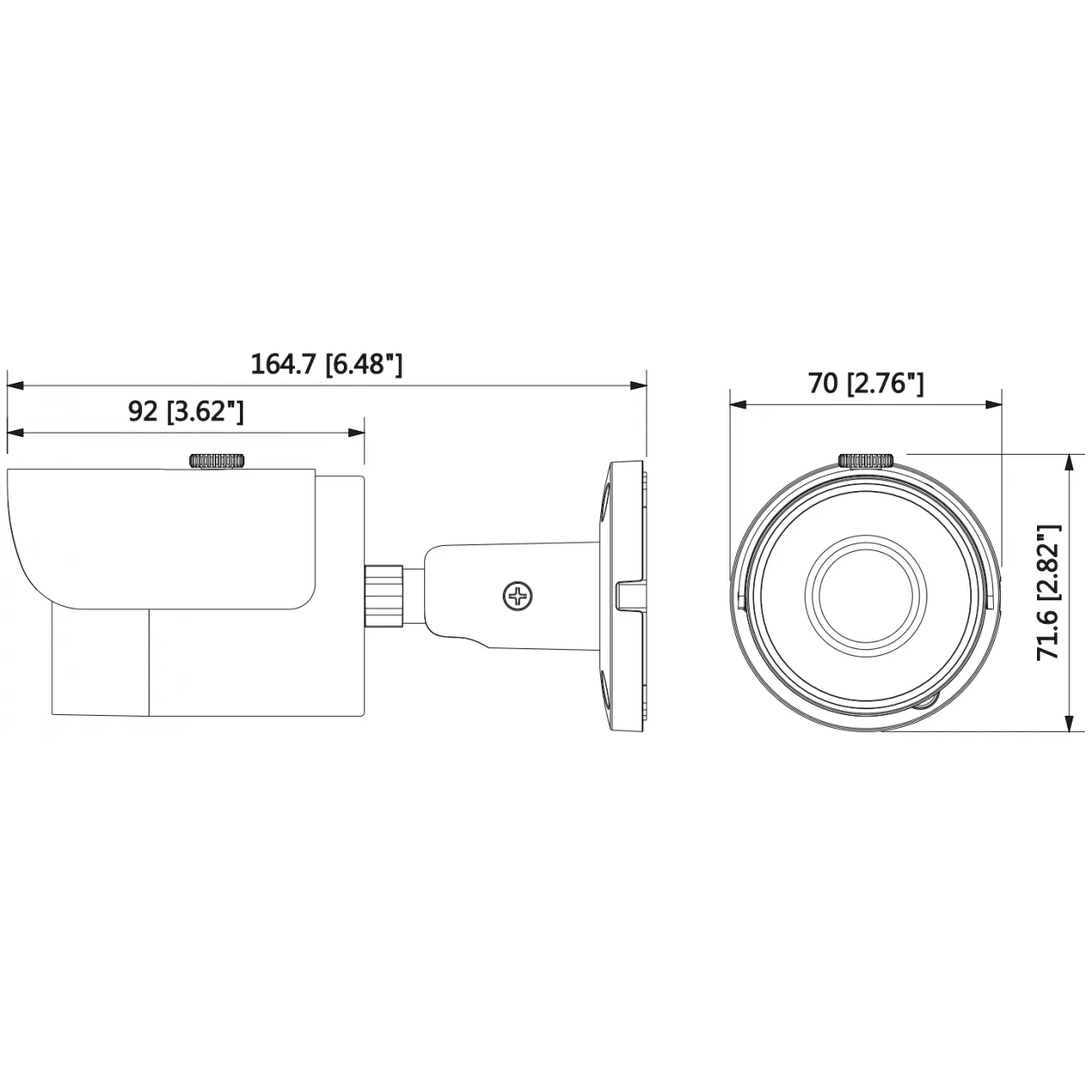 IP камера Dahua DH-IPC-HFW1220SP-0360B уличная мини 2 Мп, объектив 3.6 мм, ИК до 30 метров, PoE, IP67 (уценка)